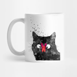 Cat and butterfly Mug